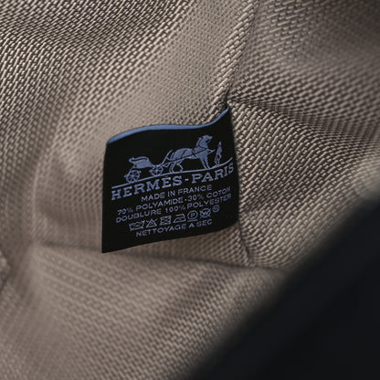 Hermes Canvas Large Bride-A-Brac Pouch Bleu Nuit 7 of 10