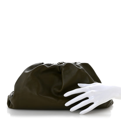 Bottega Veneta Smooth Butter Calf The Pouch Oversized Clutch Mud 2 of 10
