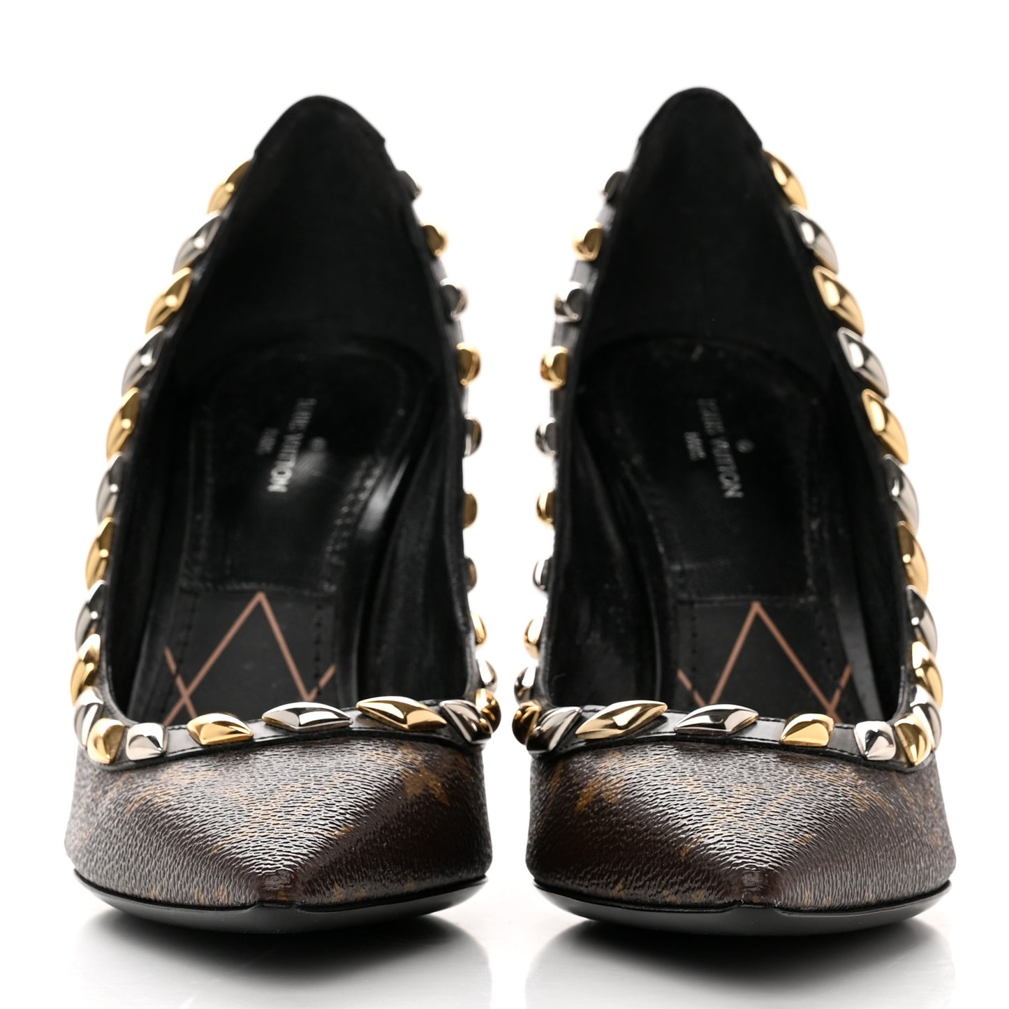 Calfskin Monogram Eldorado Pumps 36 Cacao