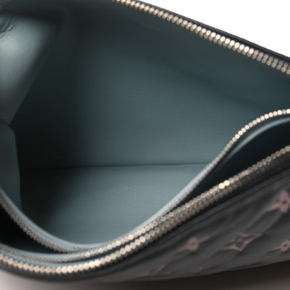 Louis Vuitton Lambskin Embossed Monogram LV Ski Coussin PM Black Multicolor 5 of 12