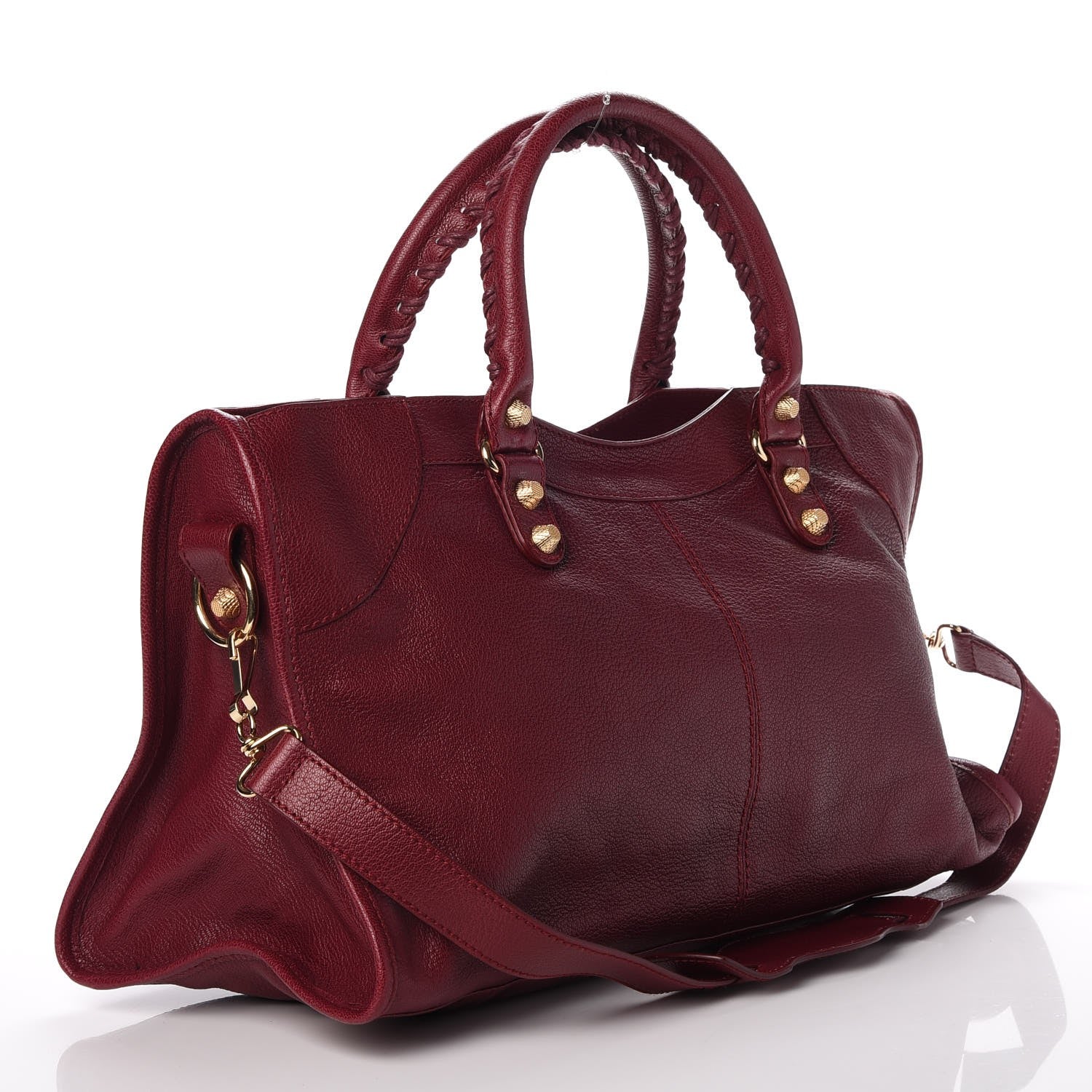 Balenciaga Chevre Hamilton Giant 12 Gold Hardware Part Time Bordeaux 4 of 9
