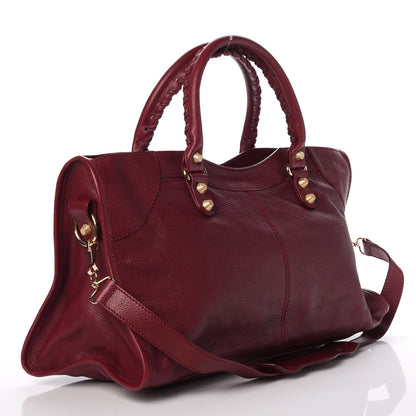 Balenciaga Chevre Hamilton Giant 12 Gold Hardware Part Time Bordeaux 4 of 9