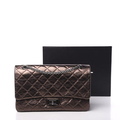 Chanel Metallic Aged Calfskin Quilted 2.55 Reissue 227 Flap Bronze 12 of 12
