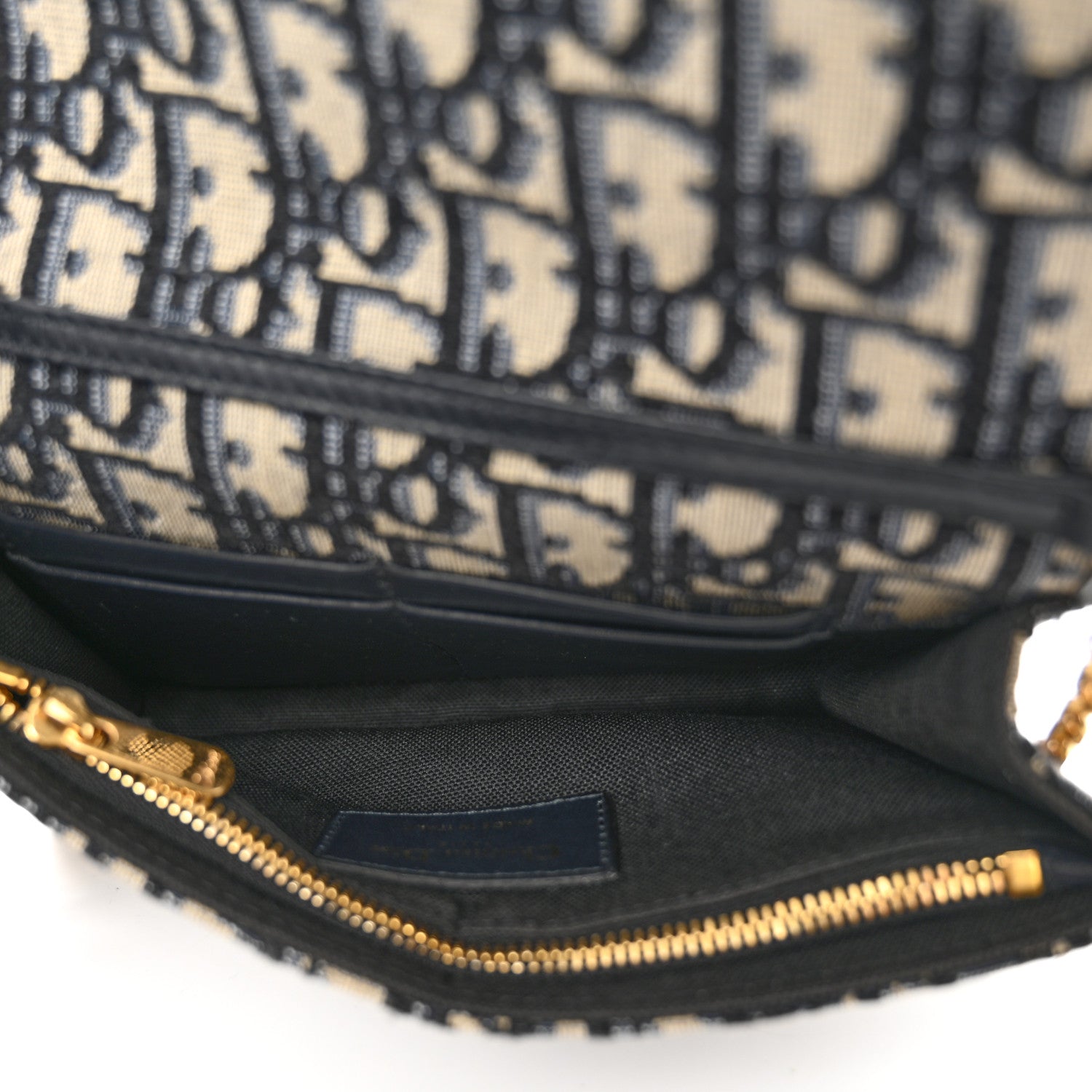 Christian Dior Oblique 30 Montaigne 2-In-1 Pouch Blue 5 of 11