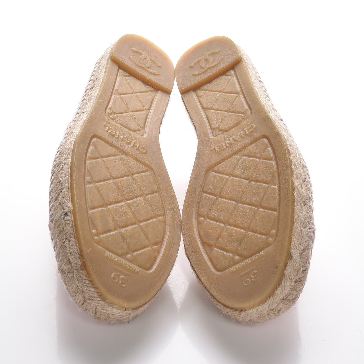 Chanel Patent CC Espadrilles 39 Pink 5 of 9