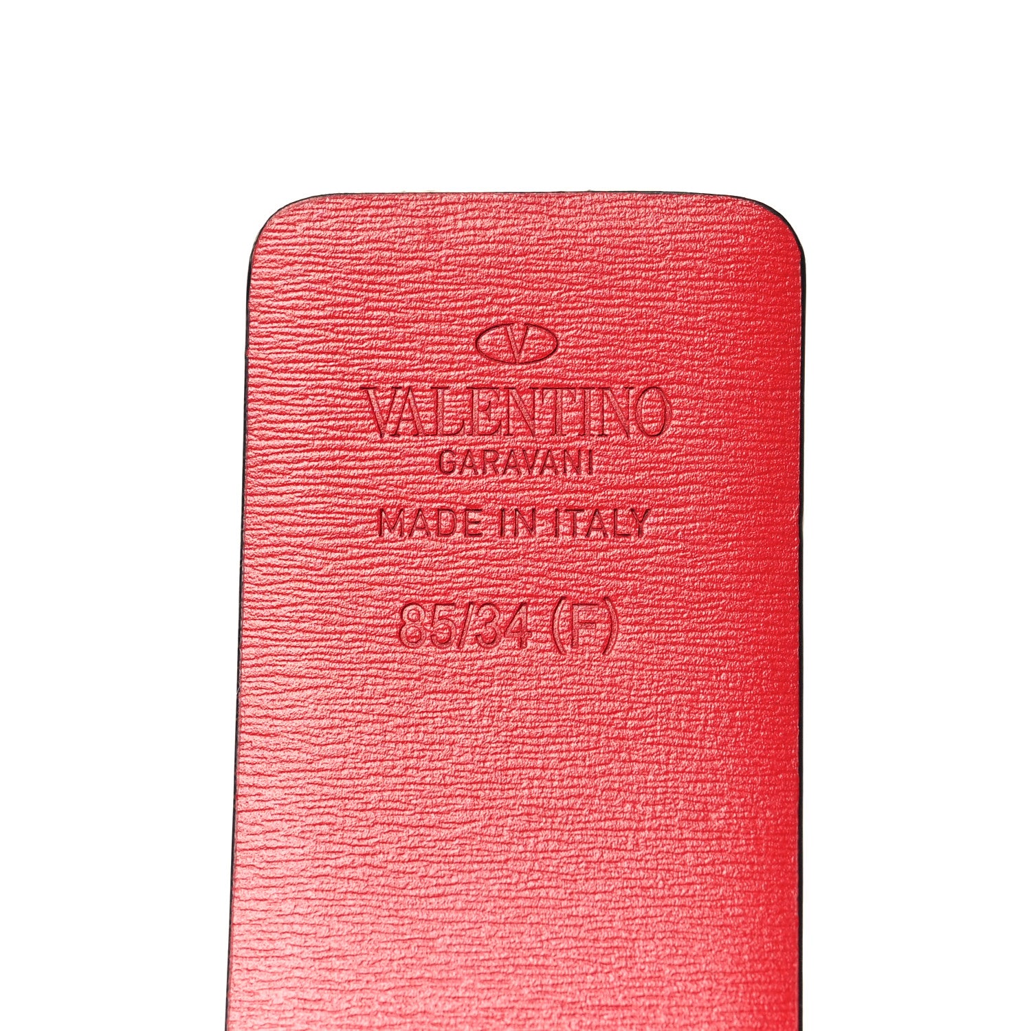 Valentino Garavani Glossy Calfskin VLogo Reversible 40mm Belt 85 34 Black Rouge Pur 5 of 5