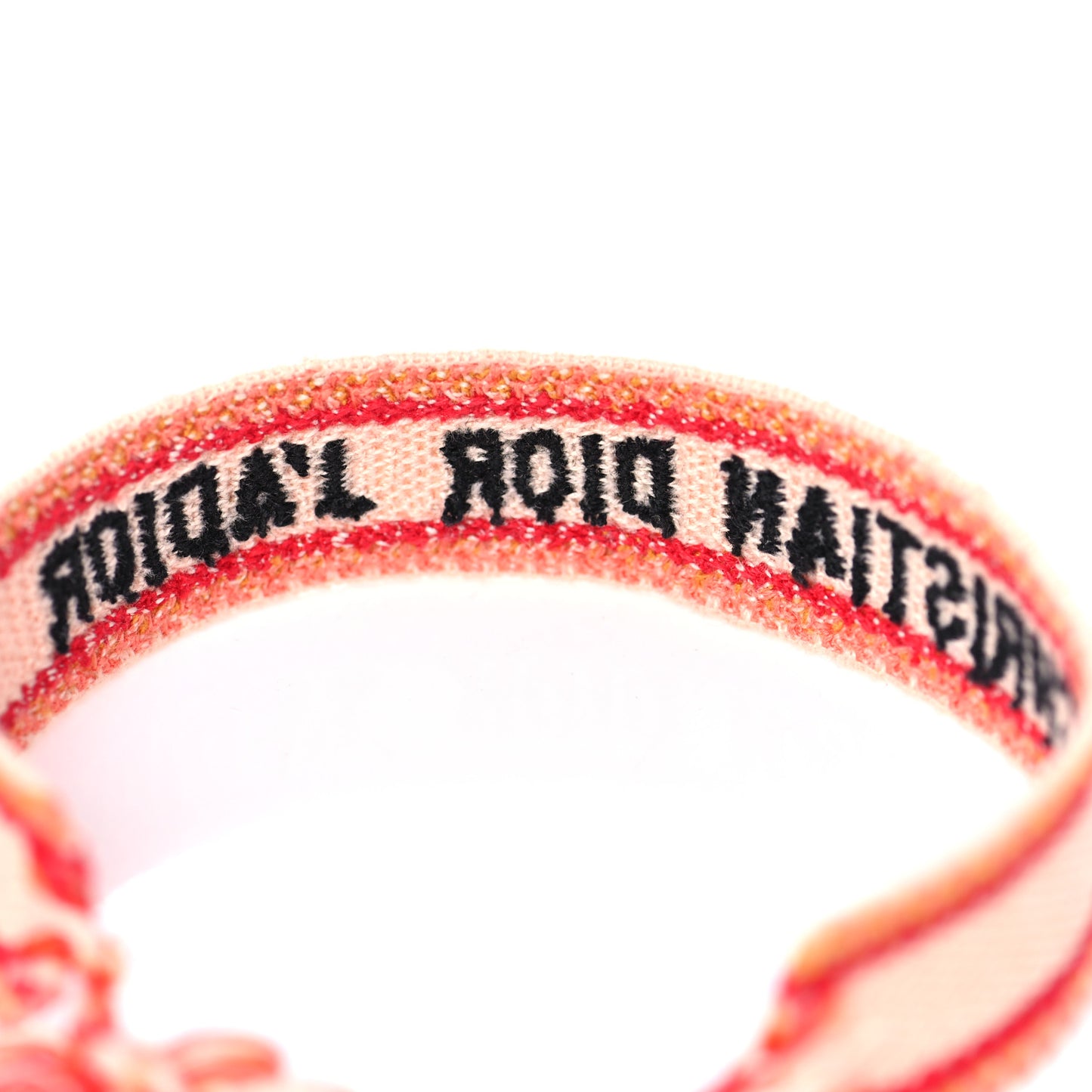 Woven Cotton J'Adior Friendship Bracelet Set Black Orange