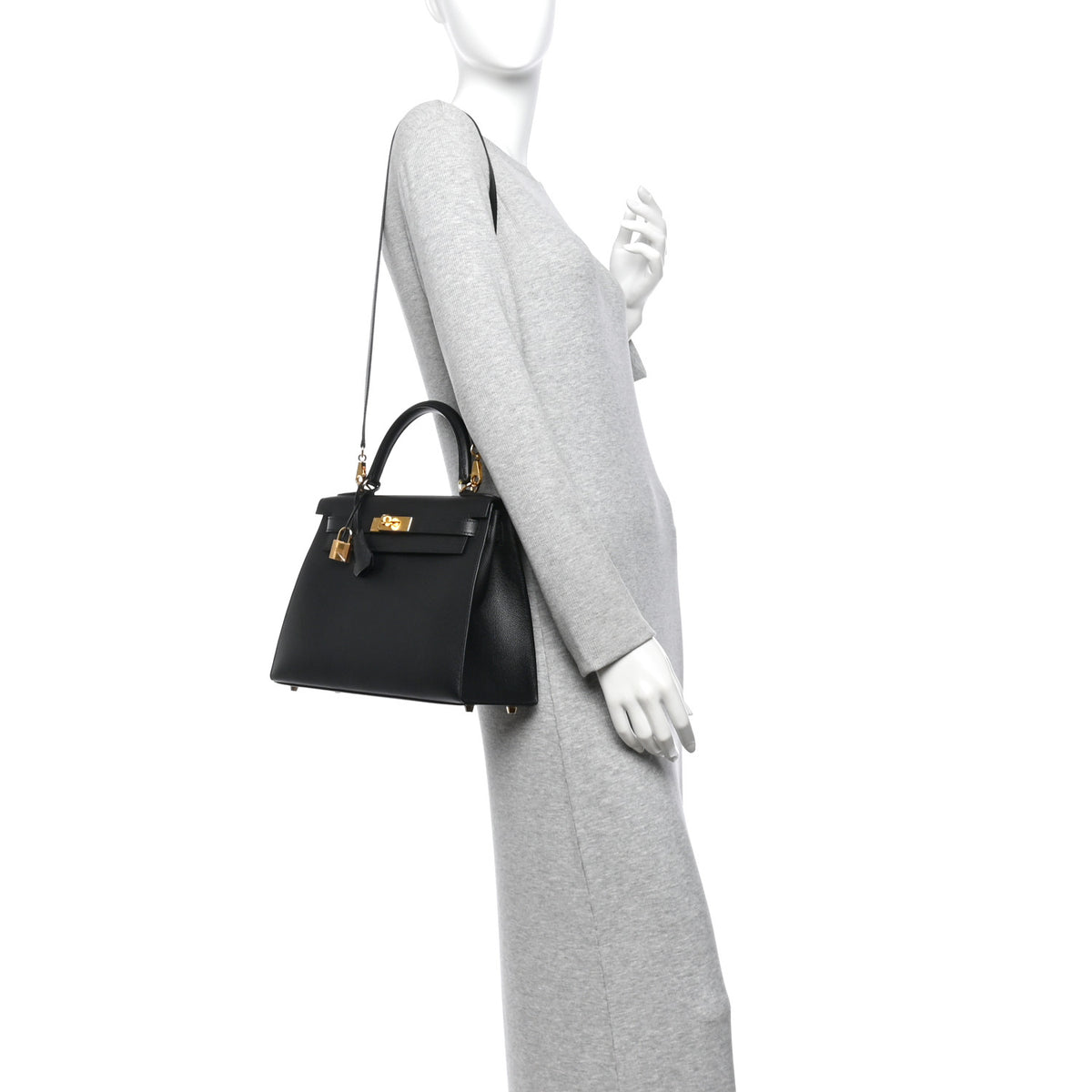 Hermes Epsom Kelly Sellier 28 Black 2 of 11