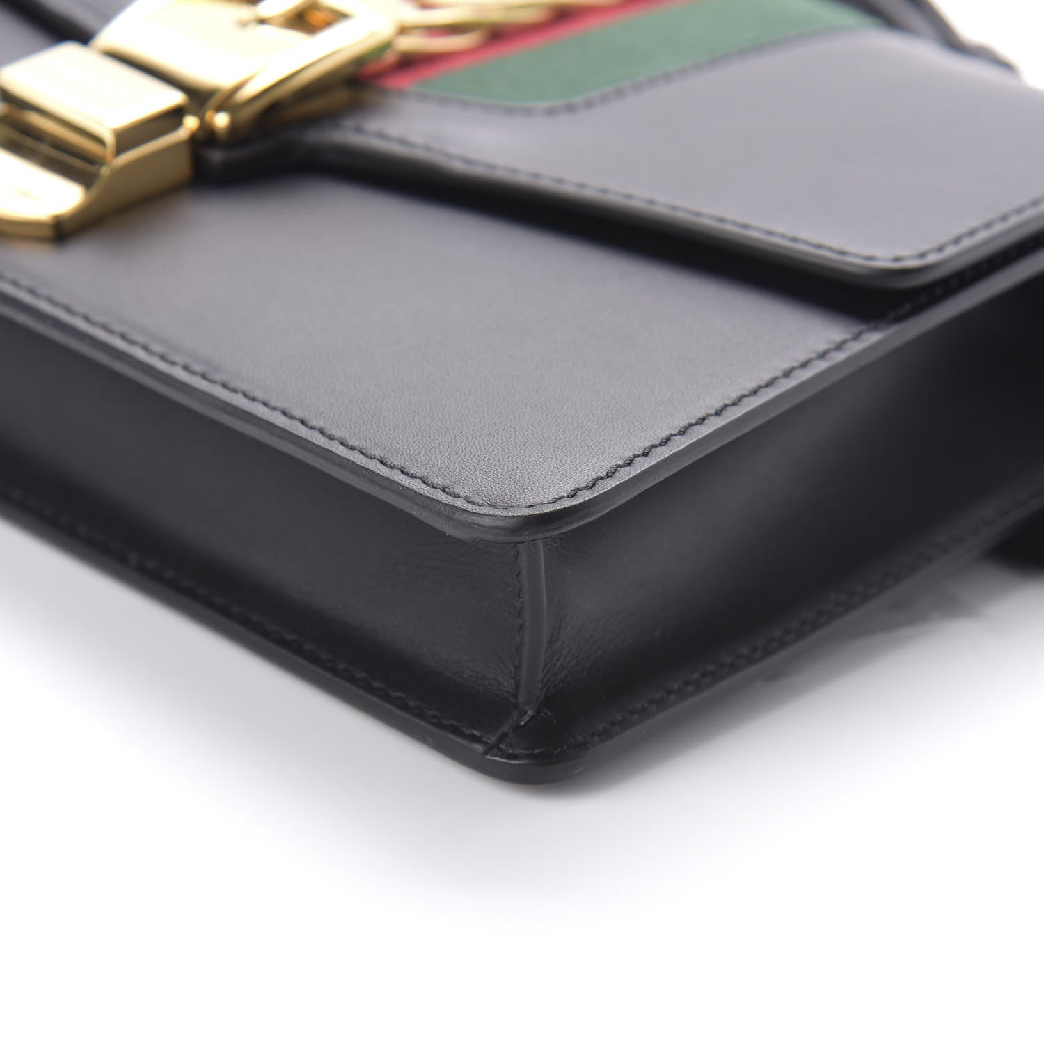 Gucci Calfskin Sylvie Belt Bag Black 7 of 11