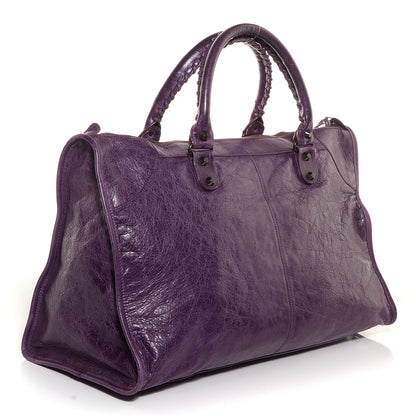 Balenciaga Agneau Classic Hardware Work Raisin 3 of 11