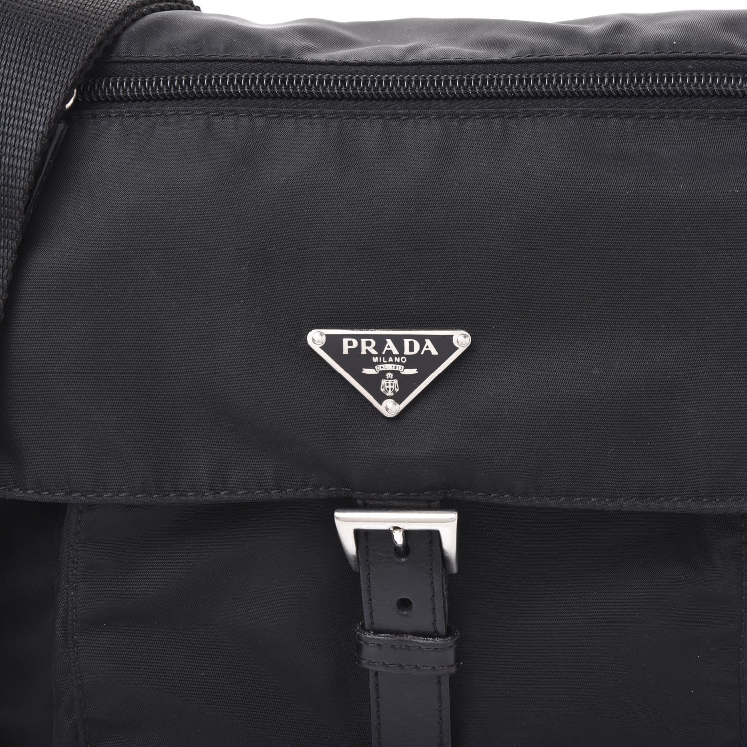 Prada Nylon Vela Messenger Black 8 of 8