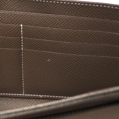 Hermes Epsom Kelly Longue Wallet Etoupe 12 of 14