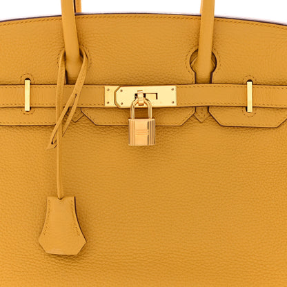Hermes Togo BIRKIN 30 Jaune Ambre 8 of 12