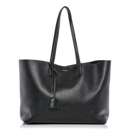 Saint Laurent Calfskin Large Shopping Tote Black 1 of 8