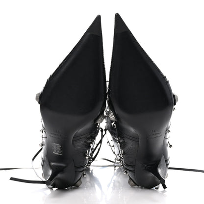 Balenciaga Agneau Arena Piercing Cagole 90mm Boots 37 Black Silver 5 of 8