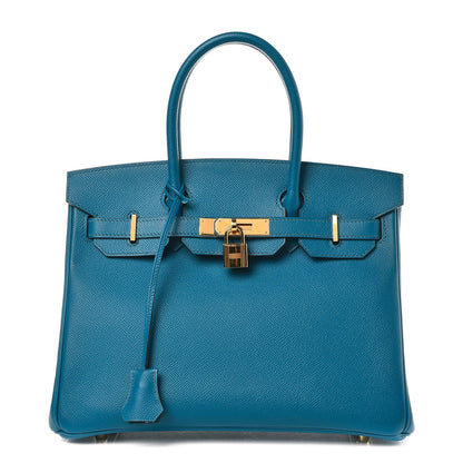 Hermes Epsom Birkin 30 Bleu Izmir 1 of 9