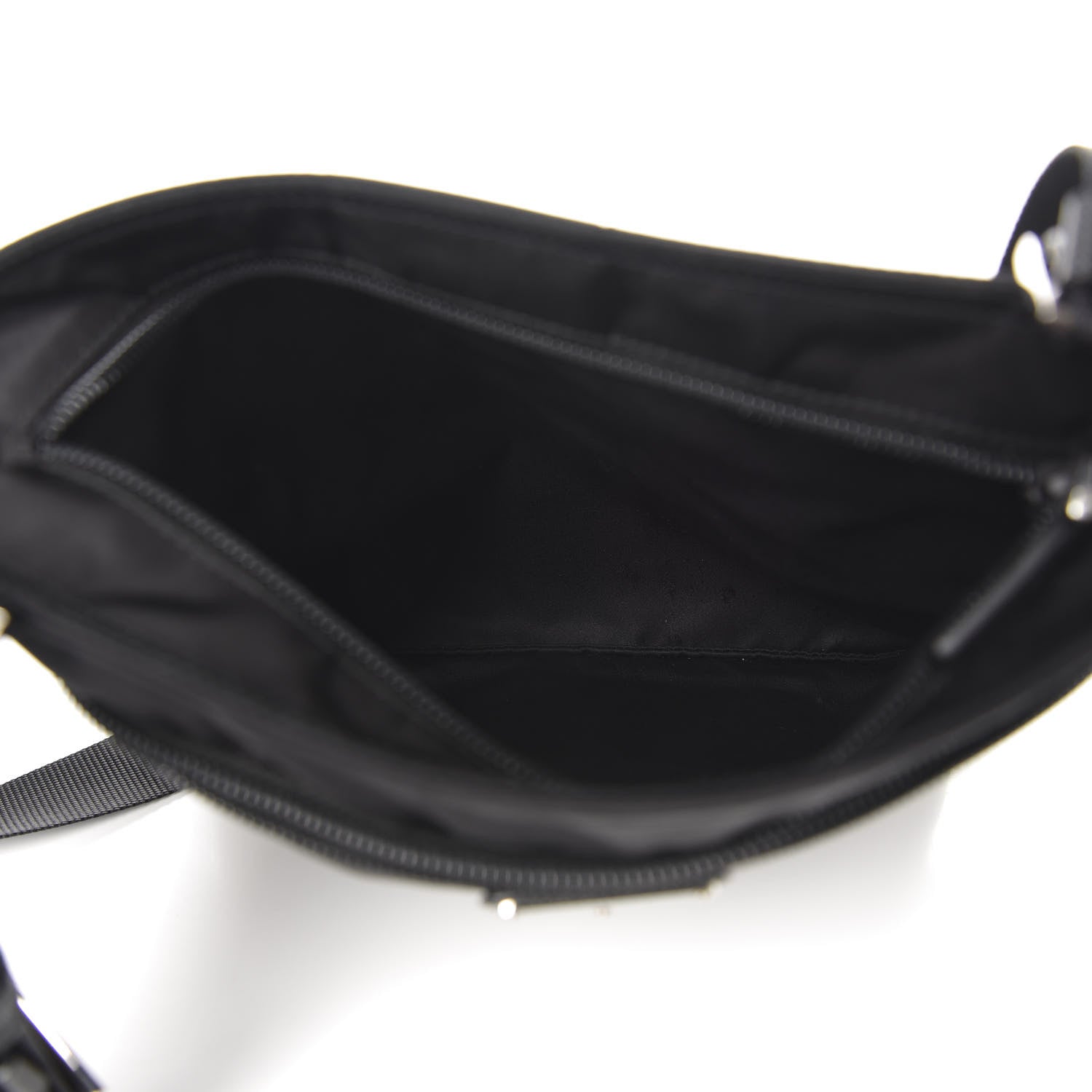 Prada Nylon Flat Messenger Bag Black 5 of 9