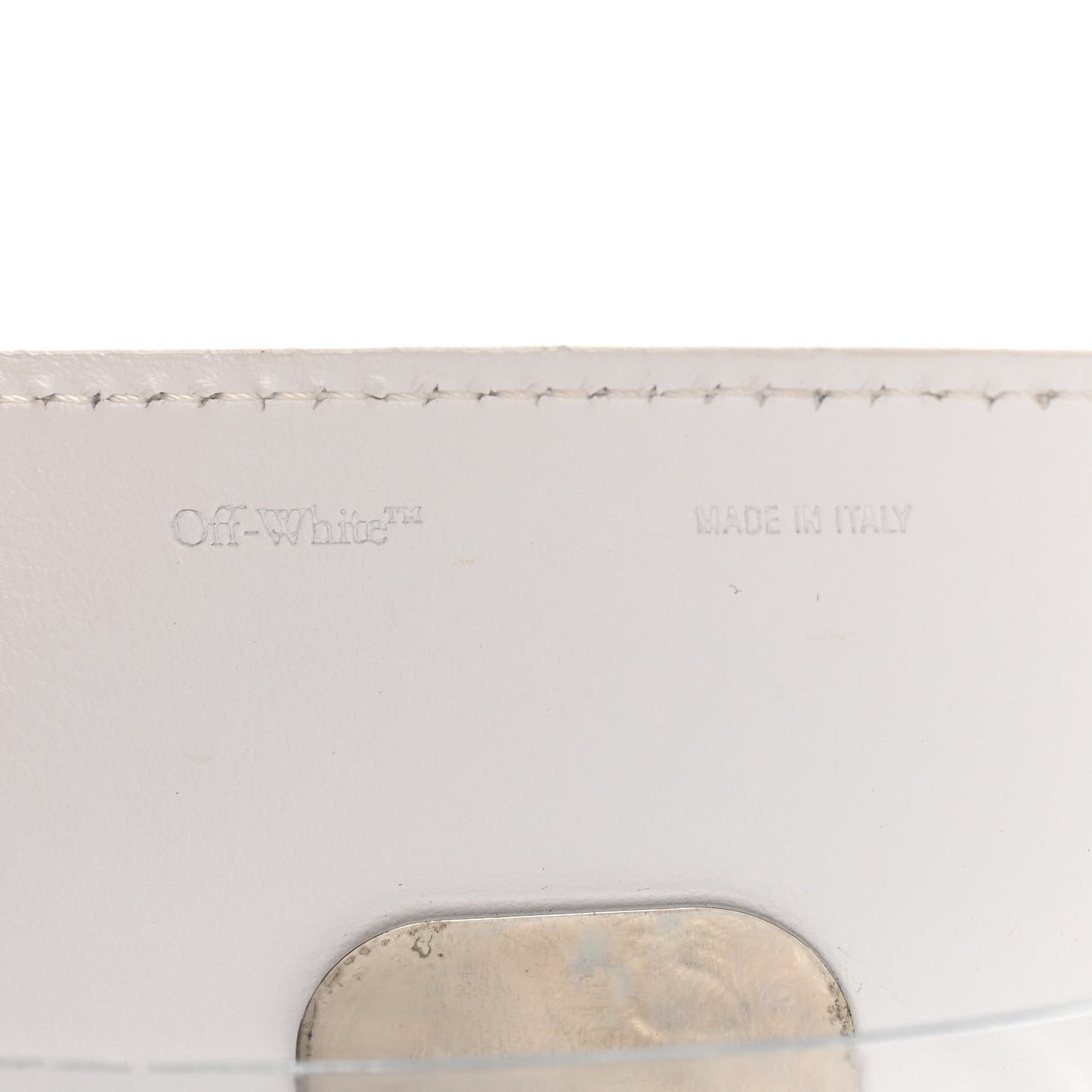 Calfskin Jitney 2.8 Meteor Shower Top Handle Bag White