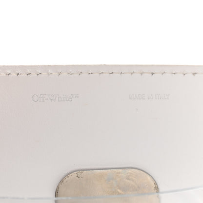 Off-White Calfskin Jitney 2.8 Meteor Shower Top Handle Bag White 7 of 12