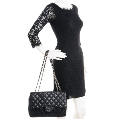 Chanel Caviar Jumbo Single Flap Black 2 of 13