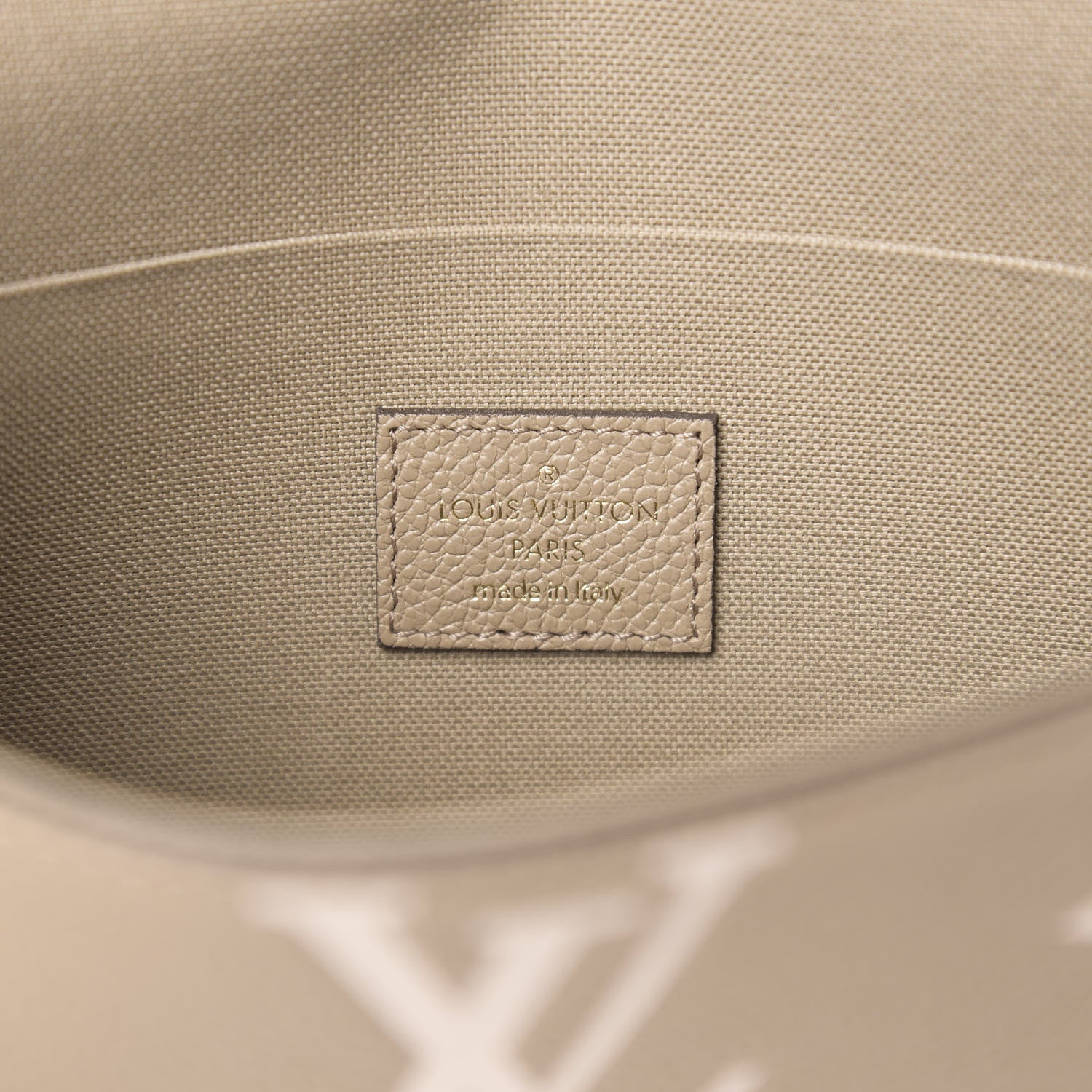 Louis Vuitton Empreinte Monogram Giant Felicie Pochette Tourterelle Creme 11 of 21