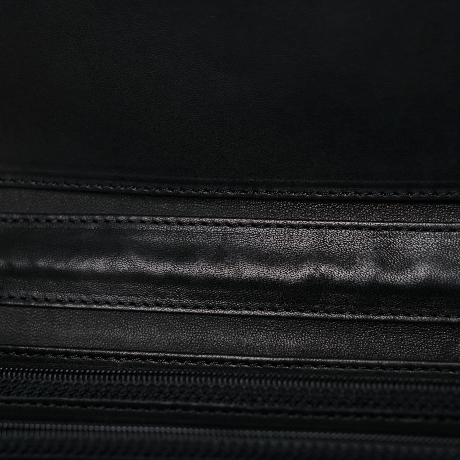 Chanel Patent Calfskin Quilted Brilliant East West Flap Clutch Black 11 of 14