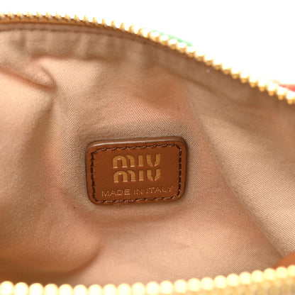 Miu Miu Wool Plaid Pouch Multicolor 6 of 9
