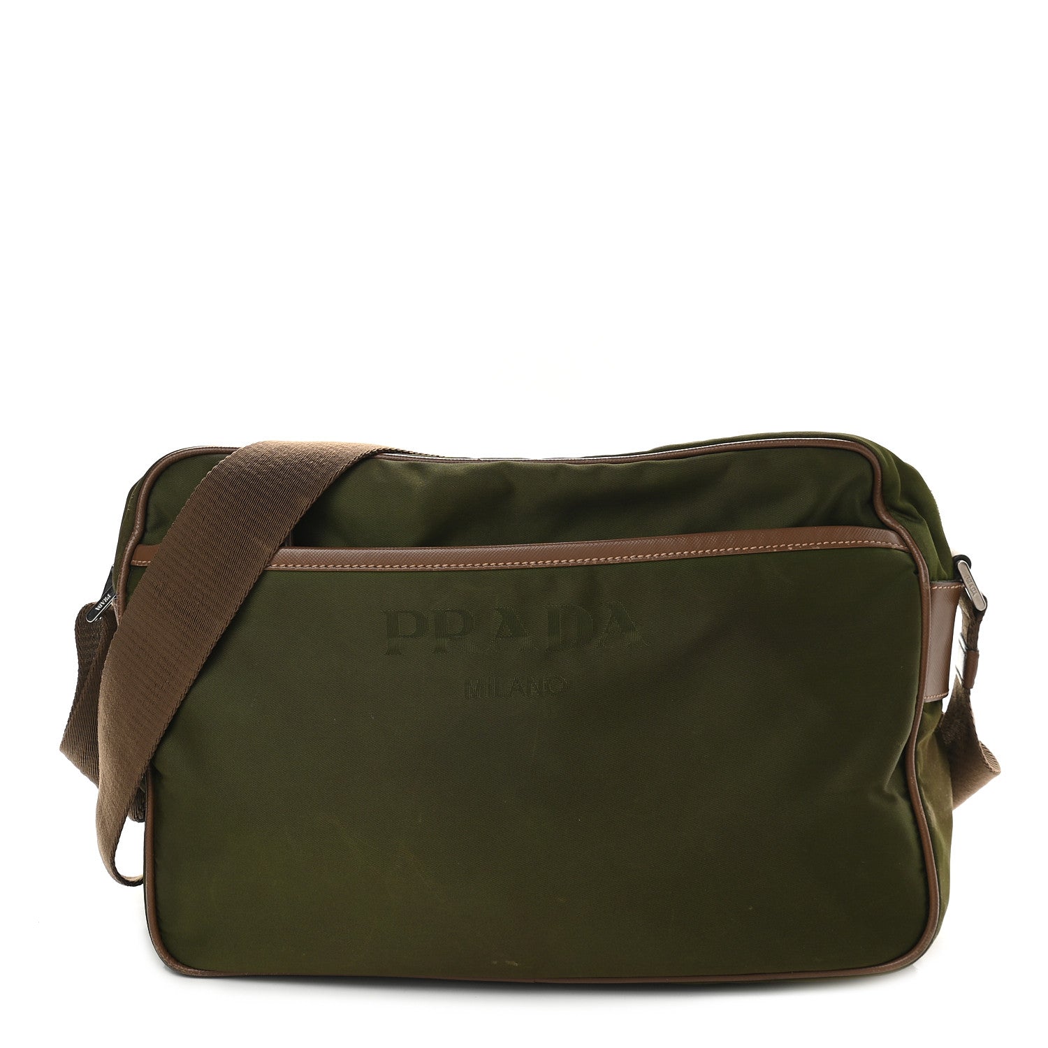 Prada Nylon Logo Crossbody Bag Mimetico 1 of 9