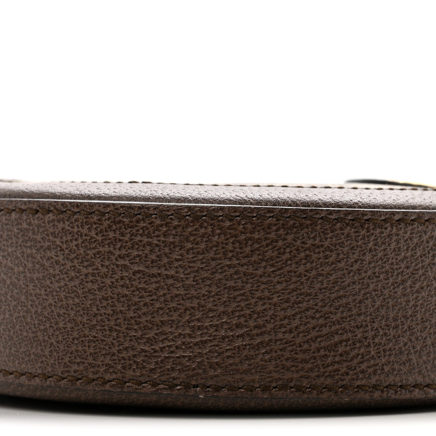GG Supreme Monogram Web Mini Ophidia Round Shoulder Bag Brown