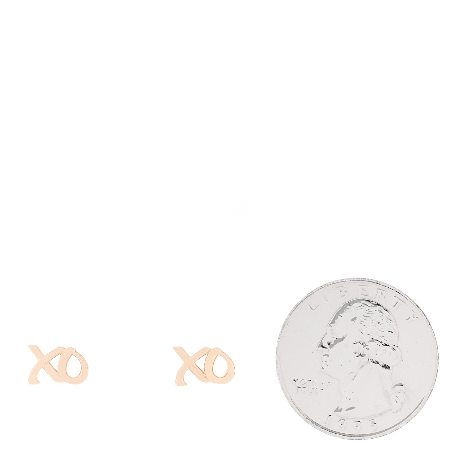 Tiffany 18K Rose Gold Paloma's Graffiti Love and Kisses Earrings 2 of 5