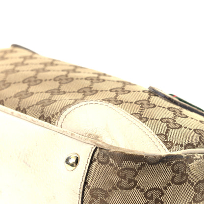Gucci Monogram Small Princy Satchel Off White 12 of 13