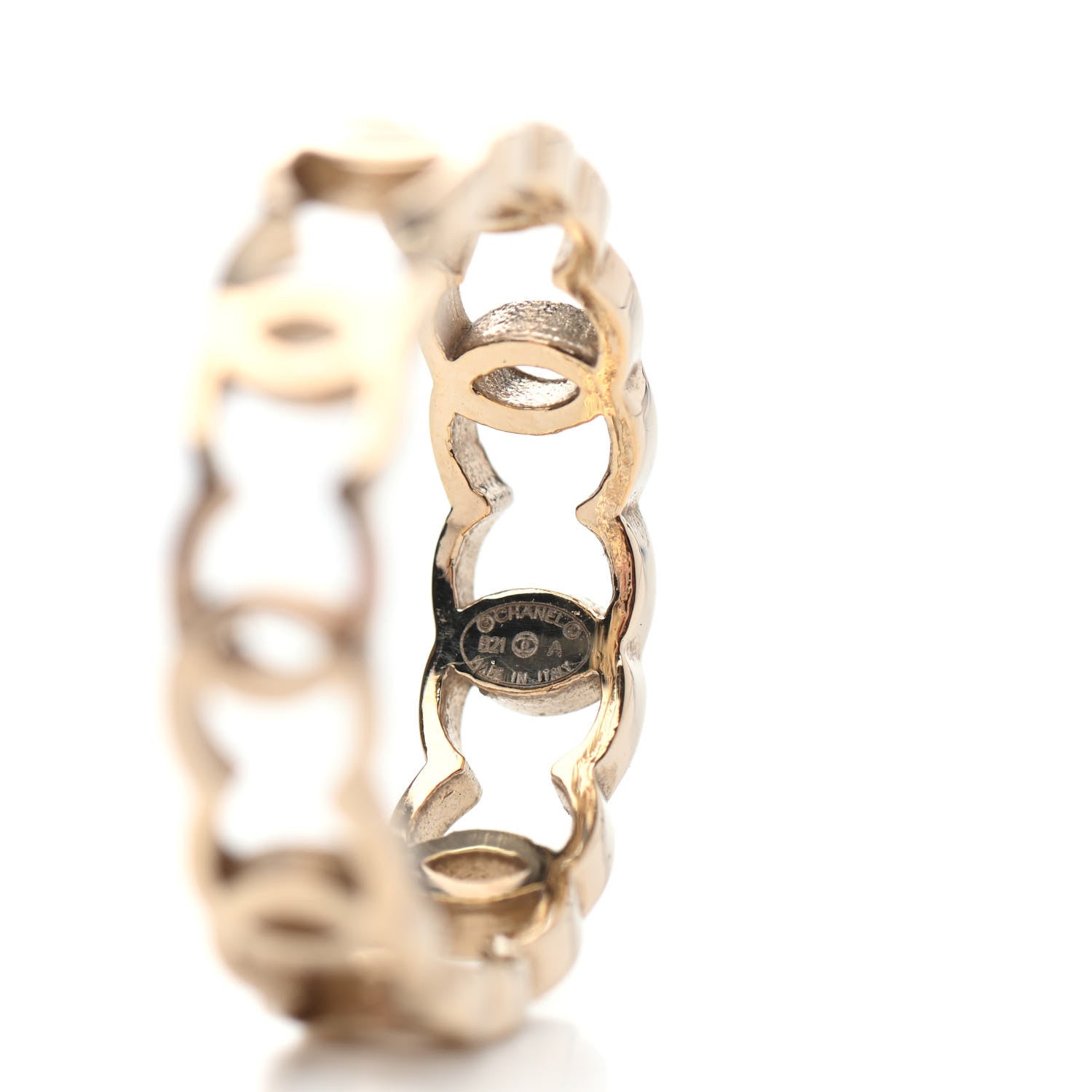 Chanel Metal CC Ring 52 Gold 3 of 3