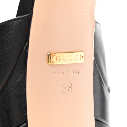 Gucci Malaga Kid T Strap Platform Pumps 38 Black 6 of 12