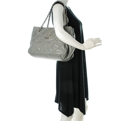 Chanel Calfskin Ultra Stitch Tote Grey 2 of 7