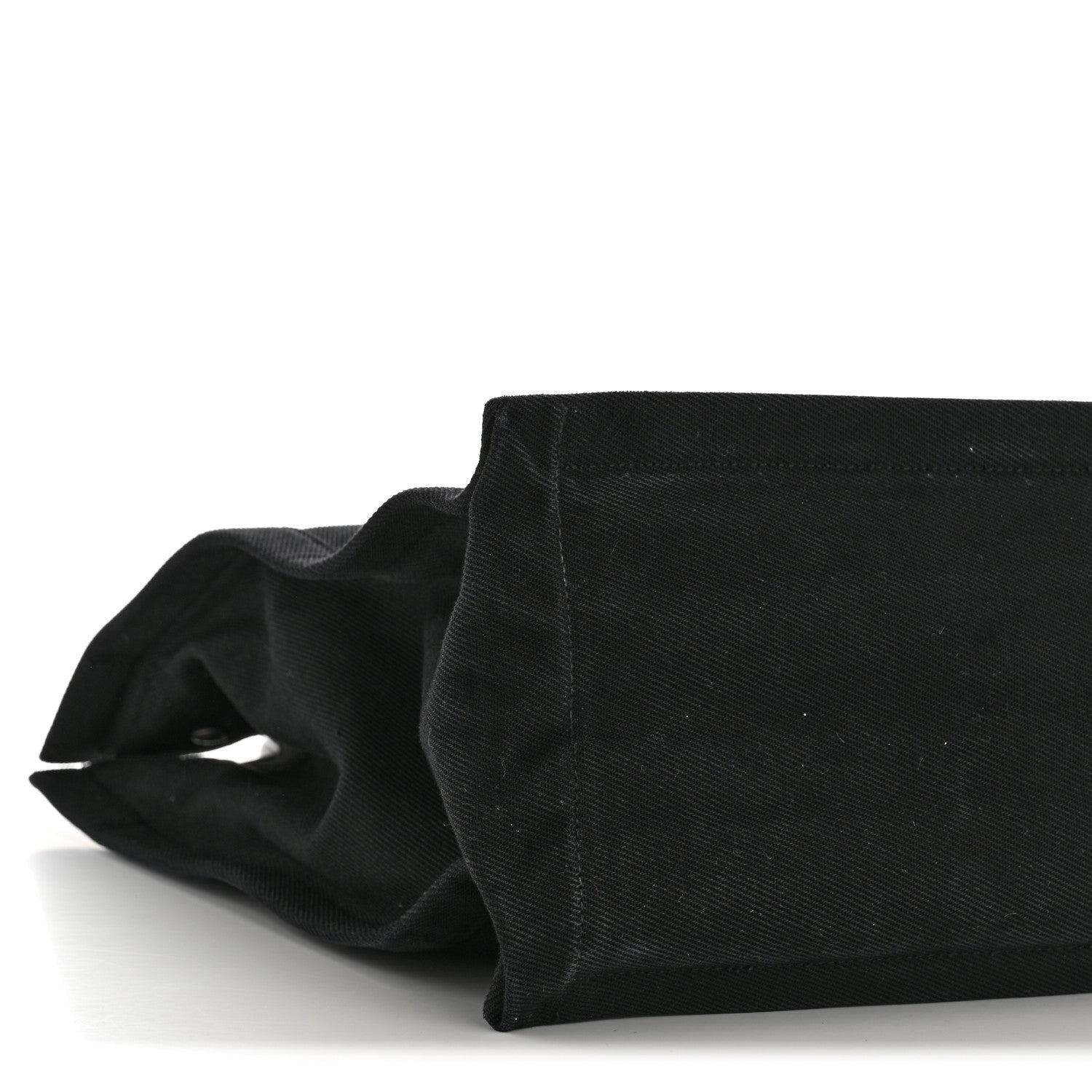Saint Laurent Linen Calfskin Rive Gauche North South Tote Black 9 of 16