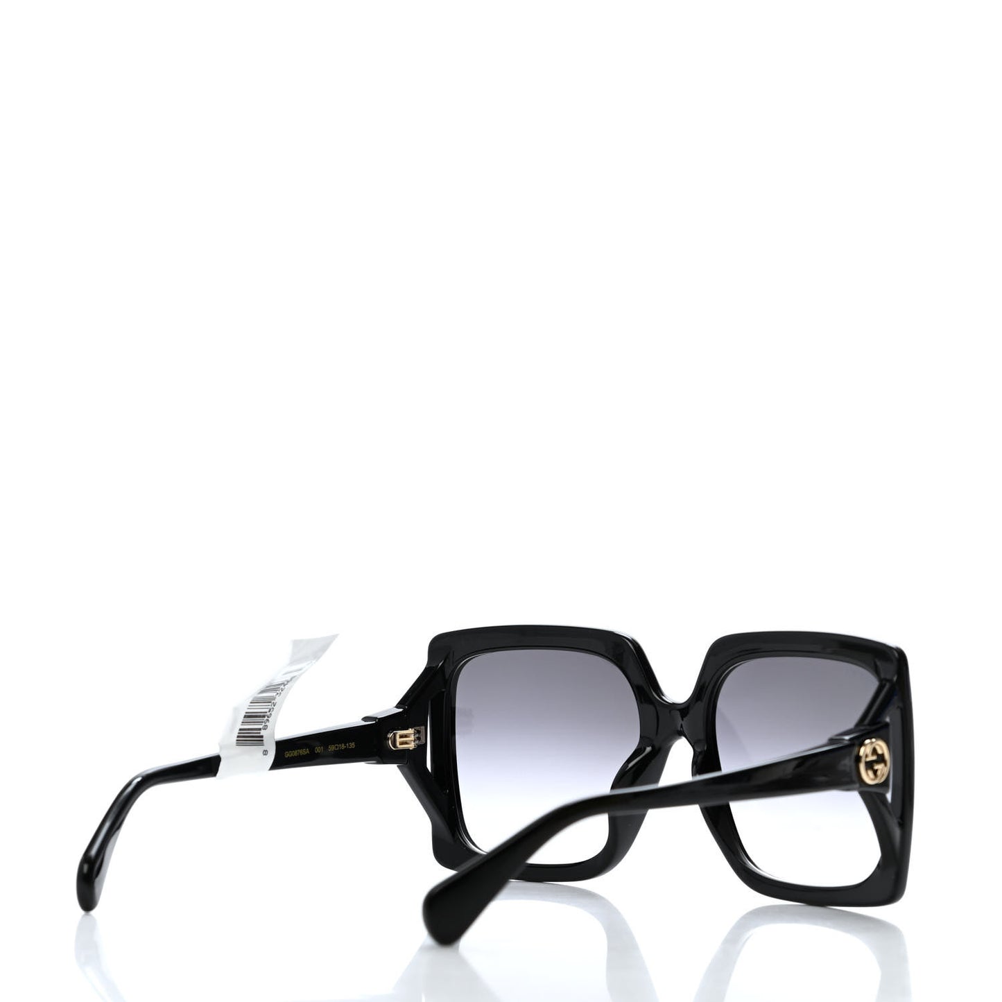 Acetate Square Frame Sunglasses GG0876SA Black