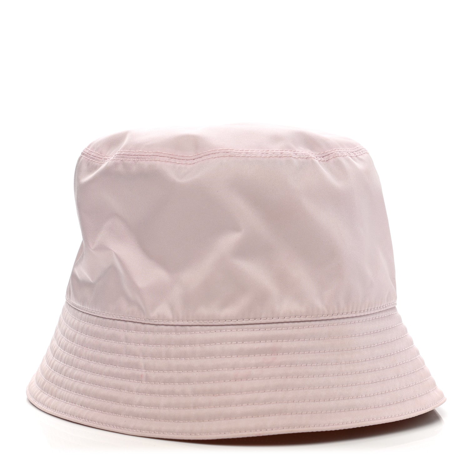 Prada Re-Nylon Metal Triangle Logo Womens Bucket Hat S Alabastro 1 of 9