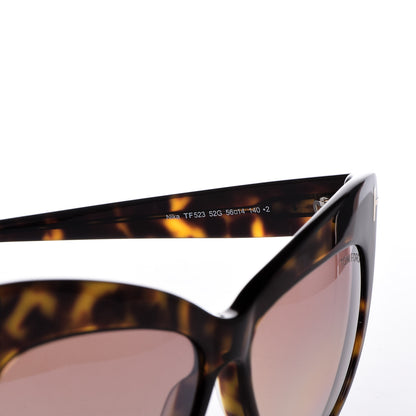 Tom Ford Nika Cat Eye Sunglasses TF523 Havana 6 of 9