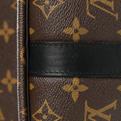 Louis Vuitton Monogram Macassar Keepall Bandouliere 45 6 of 12