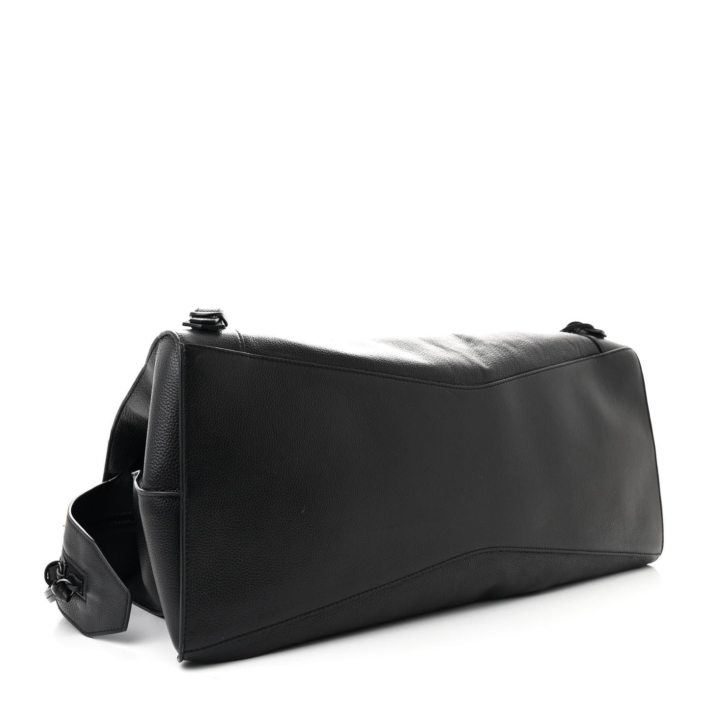 Grained Calfskin Neo Classic Black Hardware Large Top Handle Bag Black