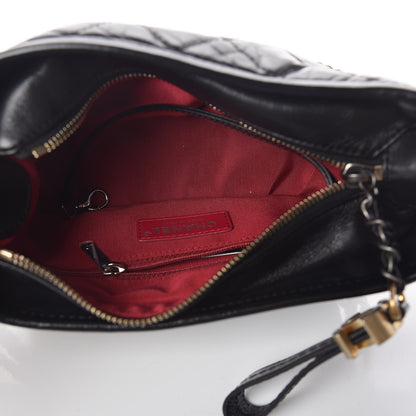 Chanel Aged Calfskin Quilted Small Gabrielle Hobo Black 7 of 10