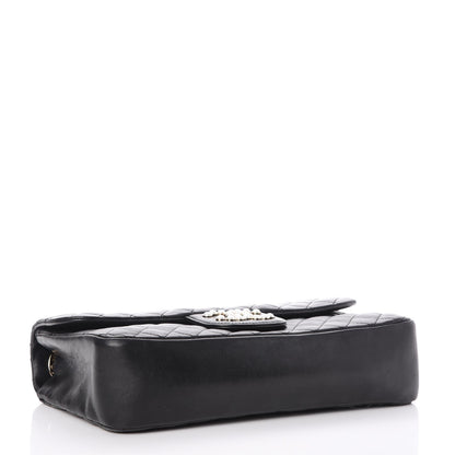 Chanel Lambskin Medium Westminster Pearl Flap Black 4 of 7