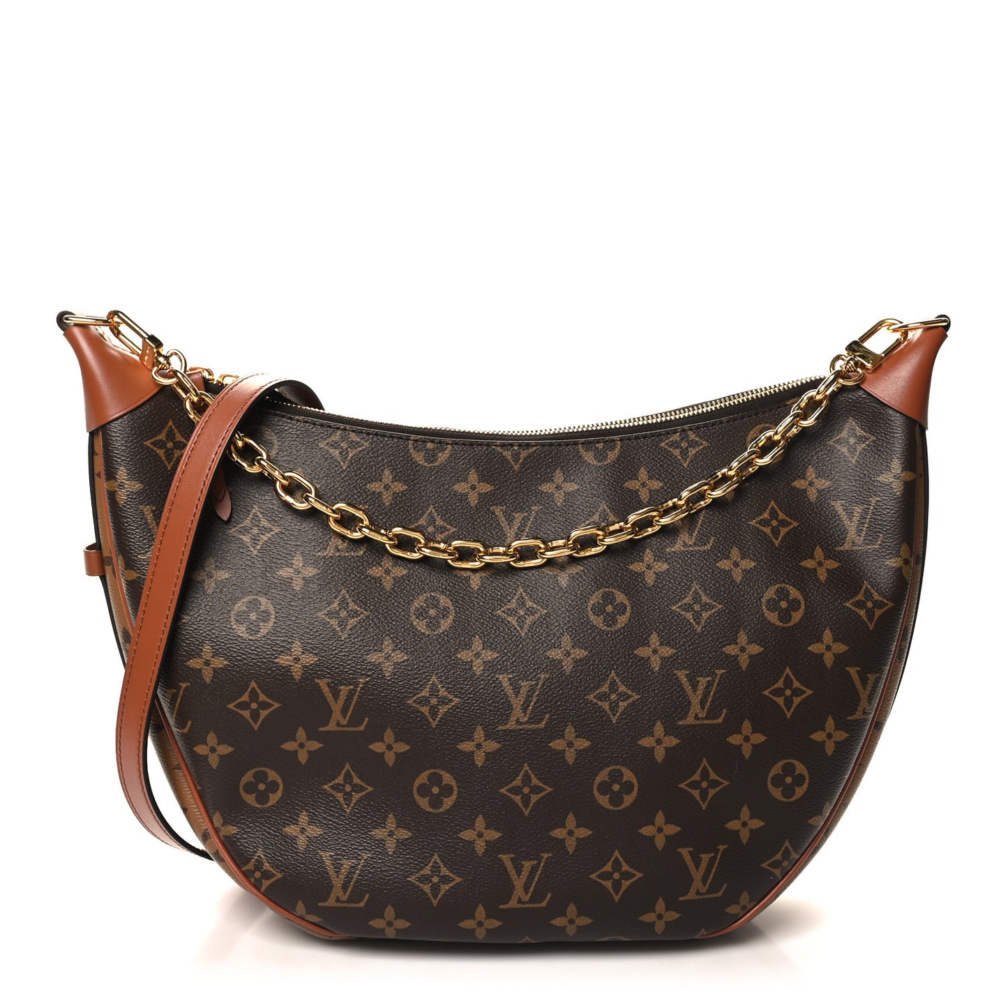 Reverse Monogram Loop Hobo