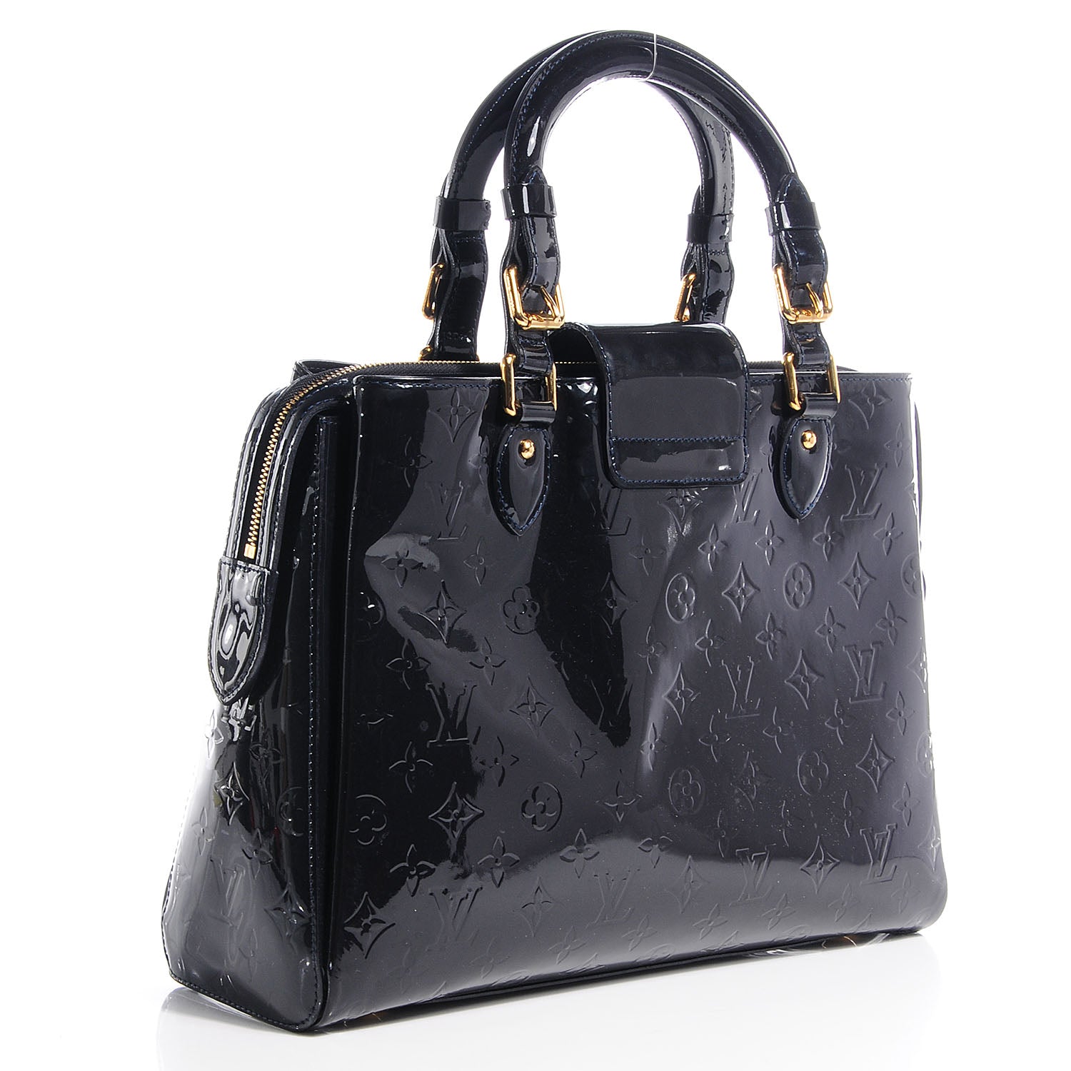 Louis Vuitton Vernis Melrose Avenue Blue Infini 3 of 7