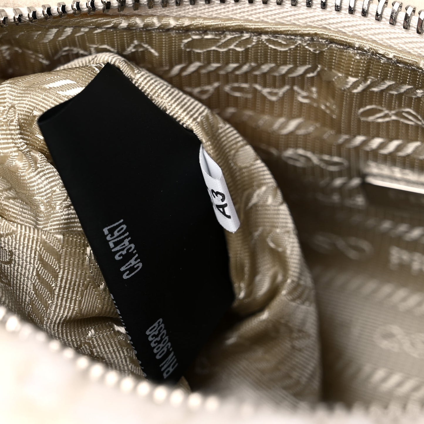 Cashmere Mini Re-Edition 2000 Bag Naturale