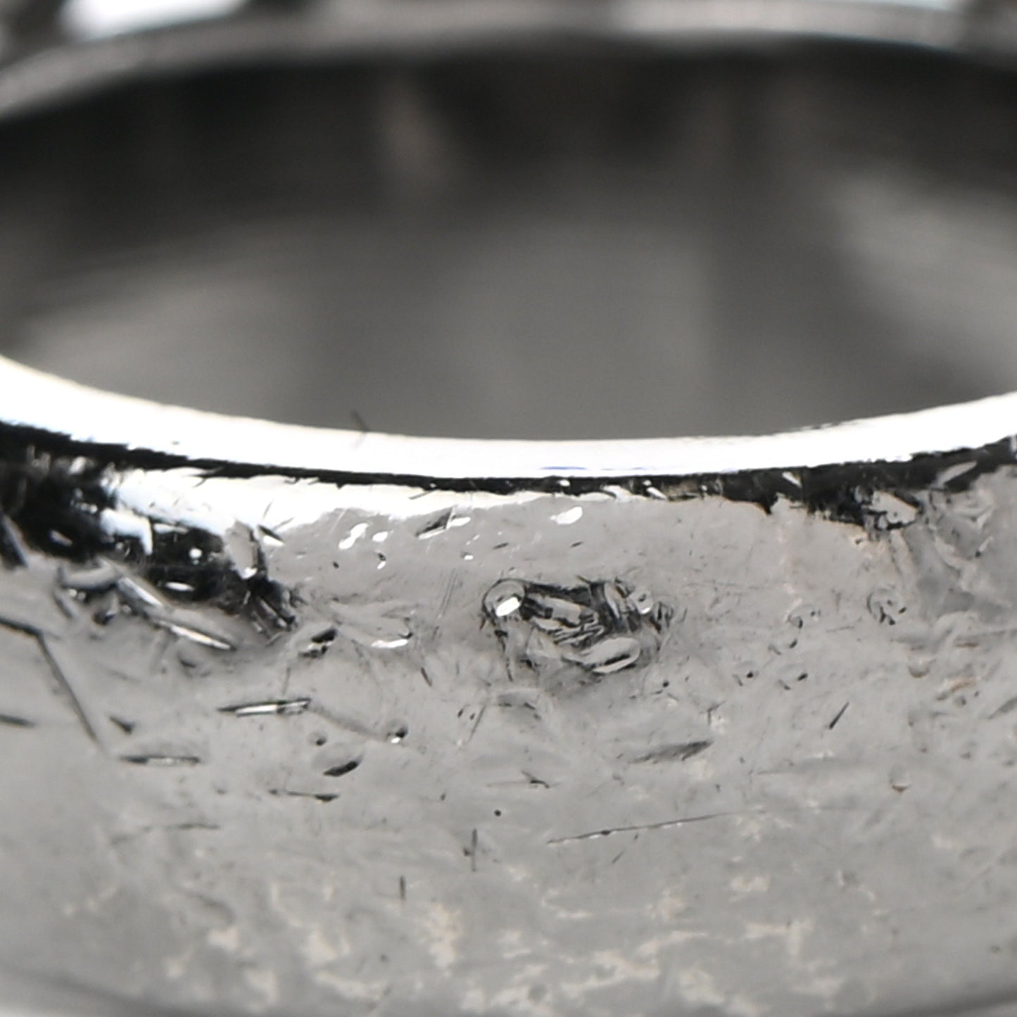 Crystal Pearl CC Ring 6.5 Silver