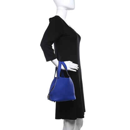 Hermes Taurillon Clemence Picotin Lock 18 PM Bleu Electrique 2 of 12
