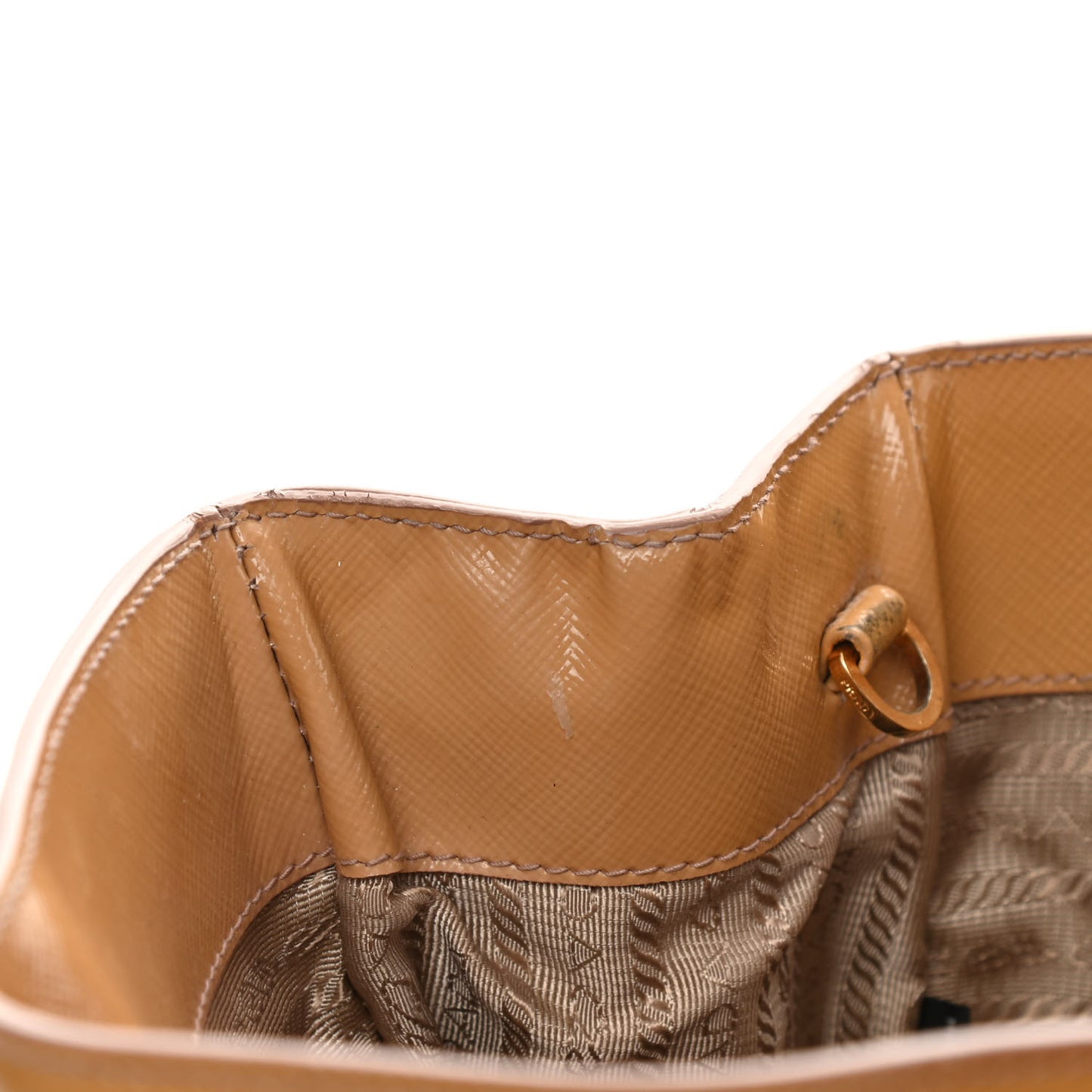 Saffiano Vernice Medium Galleria Double Zip Tote Cammeo