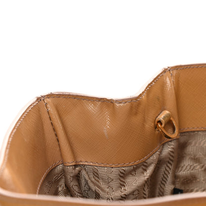 Prada Saffiano Vernice Medium Galleria Double Zip Tote Cammeo 15 of 20