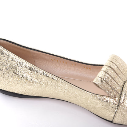 Gucci Galassia GG Marmont Fringe Flats 37 Platino 7 of 9